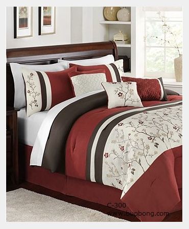 Những bộ chăn ga gối màu đỏ ấm áp cho phòng ngủ - Búp Bông - Hình 2
