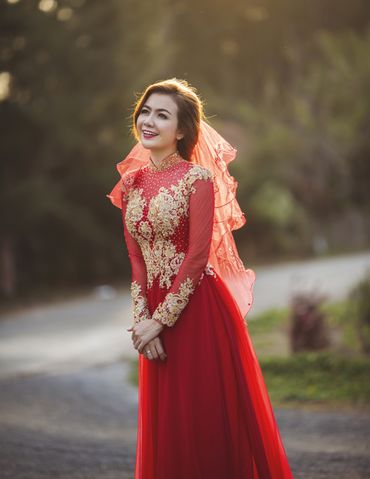 Áo dài cưới cho cô dâu(  cặp đôi Ái Châu- Huỳnh Đông) - Áo Dài Minh Châu - Hình 3