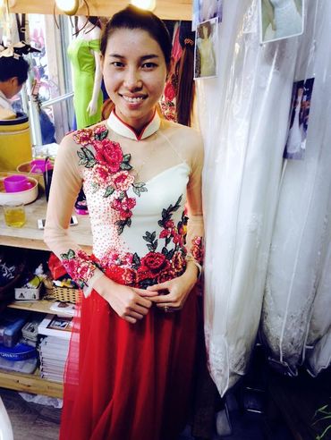Nhung Mau Ao Dai Moi cho Mua cuoi 2015 - Stephen Lee Makeup Studio - Hình 2