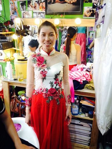 Nhung Mau Ao Dai Moi cho Mua cuoi 2015 - Stephen Lee Makeup Studio - Hình 10