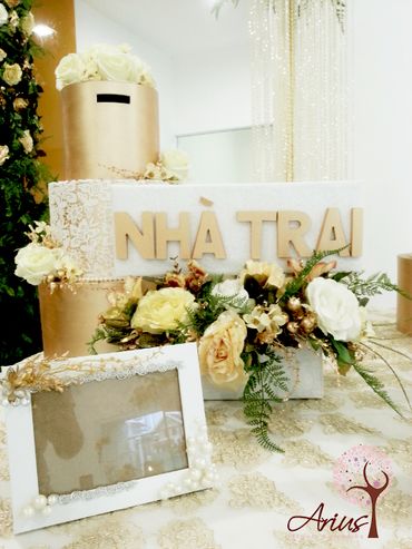 Trang trí nhà hàng Vạn Hoa Cầu Giấy - Arius Wedding &amp; Flower - Hình 2