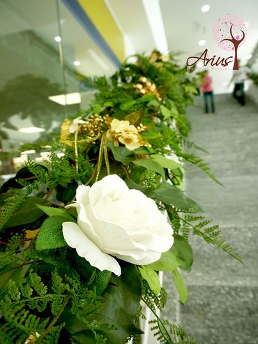 Trang trí nhà hàng Vạn Hoa Cầu Giấy - Arius Wedding &amp; Flower - Hình 15