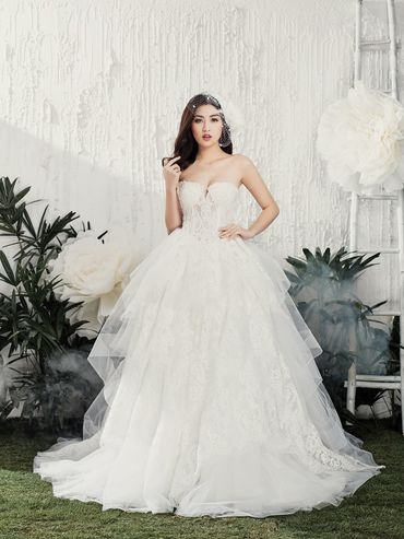 Á hậu Tú Anh đẹp thuần khiết trong BST váy cưới 2017 của Hacchic Bridal - Hacchic Bridal - Hình 12