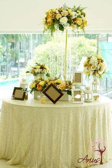 Trang trí nhà hàng Vạn Hoa Cầu Giấy - Arius Wedding &amp; Flower - Hình 4
