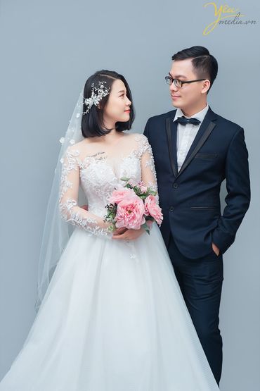CHỤP ẢNH CƯỚI TRONG STUDIO ĐƠN GIẢN MÀ ĐẸP: CẶP BẢO - SƯƠNG - Yêu Media - Hình 3