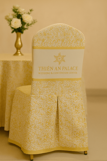 Khăn bàn áo ghế giá tốt dành cho nhà hàng tiệc cưới - dệt logo - CÔNG TY AZUCHI TEXTILE VIỆT NAM - Hình 1