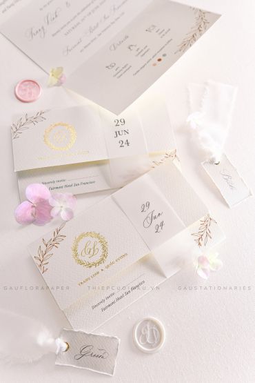 Thiệp cưới cao cấp - Thiệp Cưới Gấu - Hình 1