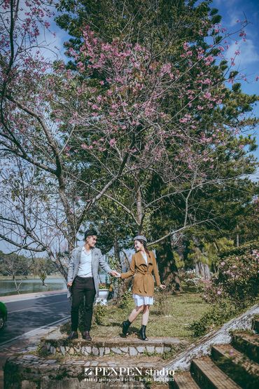 Ảnh cưới Đà Lạt mùa hoa anh đào - PENPEN Studio - Hình 4