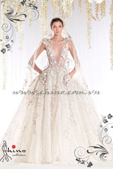 những mẫu áo cưới ,đắp ren 3D đẹp nhất 2015 - Chino_Bridal - Hình 3