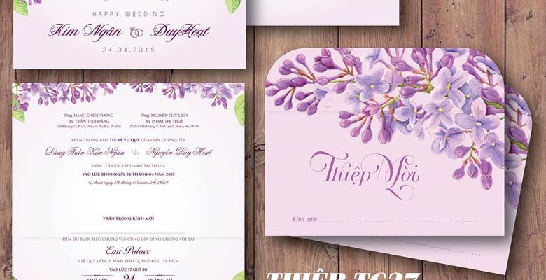 Wedding Invitation Design - Hình 1