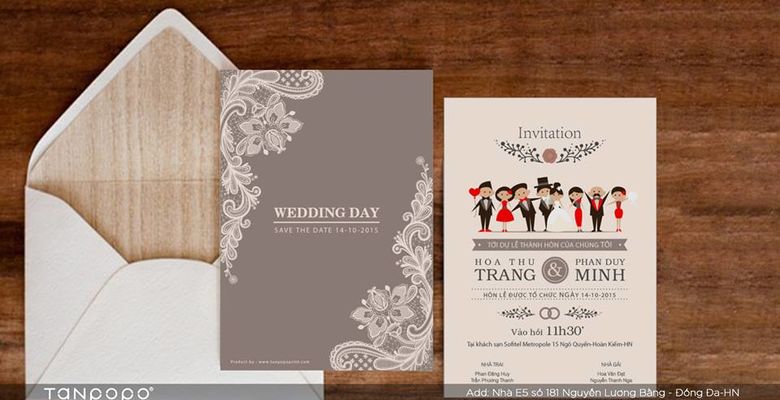 Thiệp cưới - Tanpopo Wedding - Hình 3