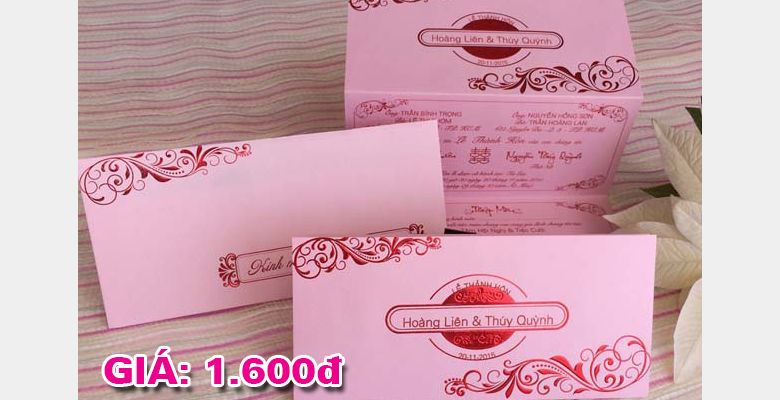 In thiệp cưới khuyến mãi - Wedding Invitation - Quận Gò Vấp - Thành phố Hồ Chí Minh - Hình 1
