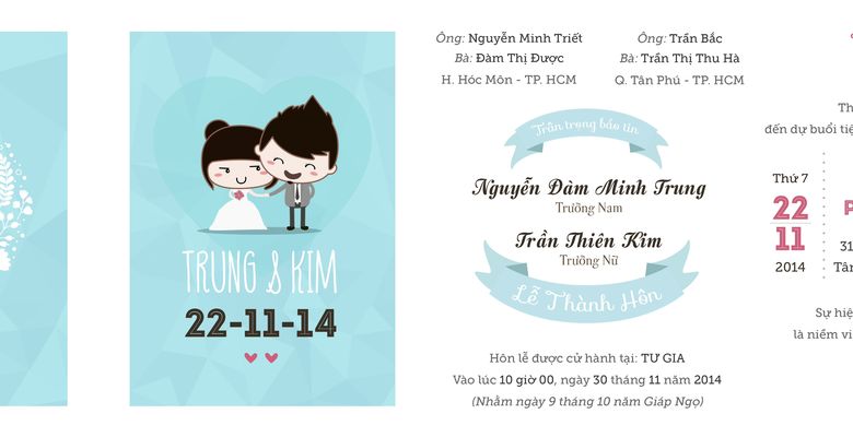 Thiệp cưới Thiên Sứ - Huyện Hóc Môn - Thành phố Hồ Chí Minh - Hình 4